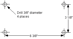 Mounting bolt holes for Briggs